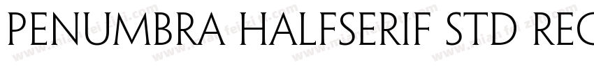Penumbra HalfSerif Std Regular字体转换